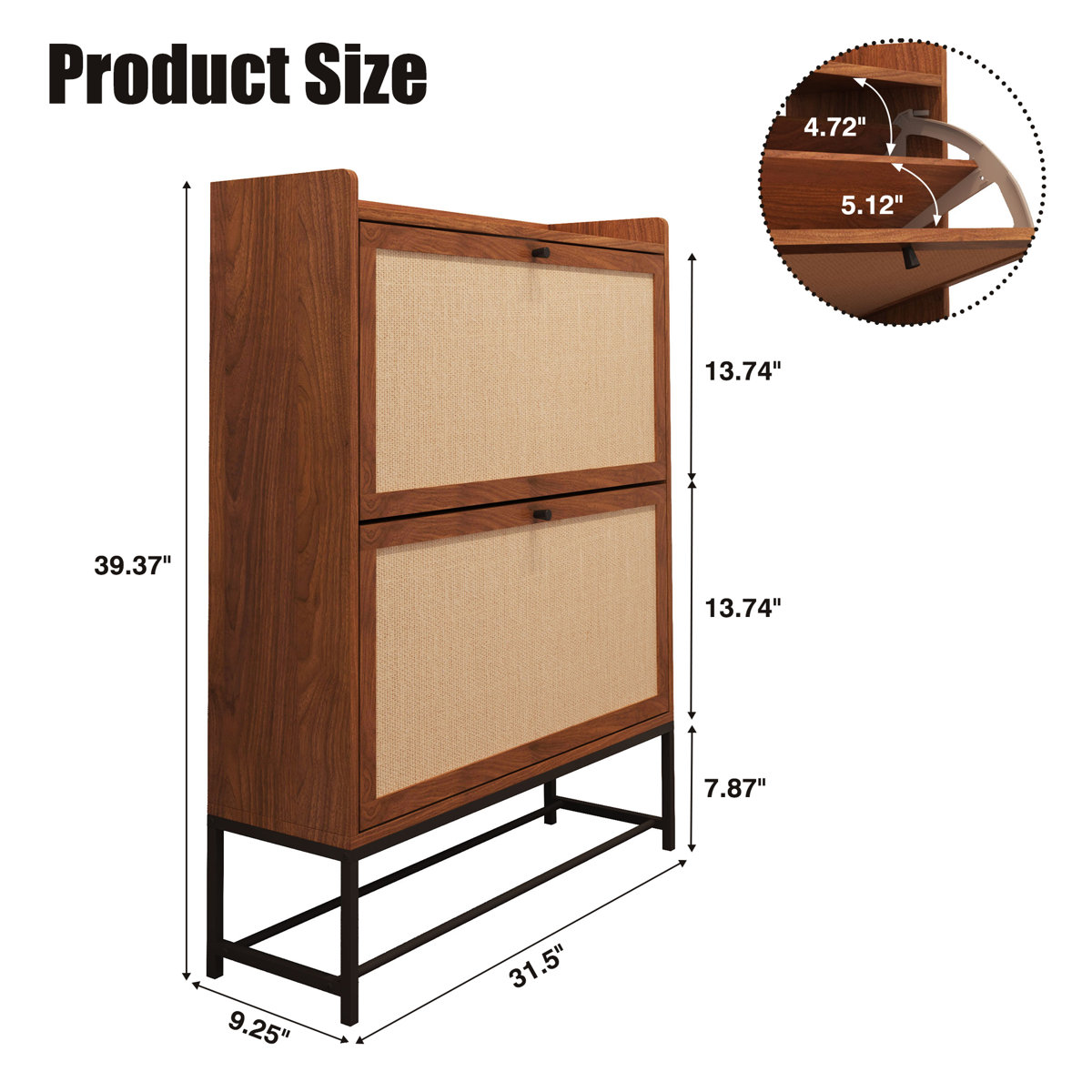 Clie 20 Pair Shoe Storage Cabinet